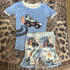 Bluey Cotton On Super Soft Pajama Set. Size 7. Washed, but never worn!